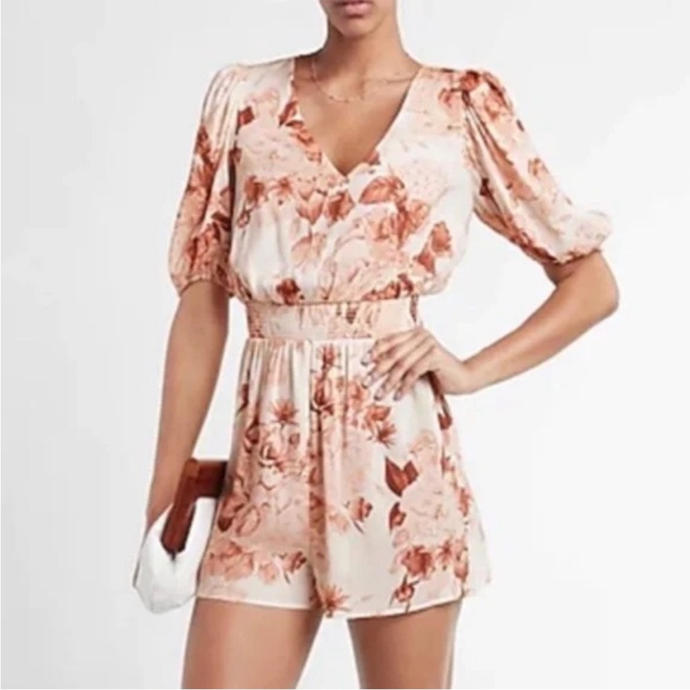 Express Floral Print Romper